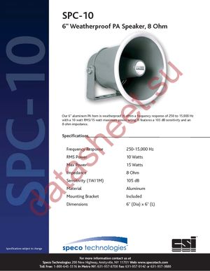 SPC-10 datasheet  